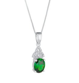 PENDANTS & NECKLACES SOLVAR STERLING & CRYSTAL TRINITY BIRTHSTONE PENDANT