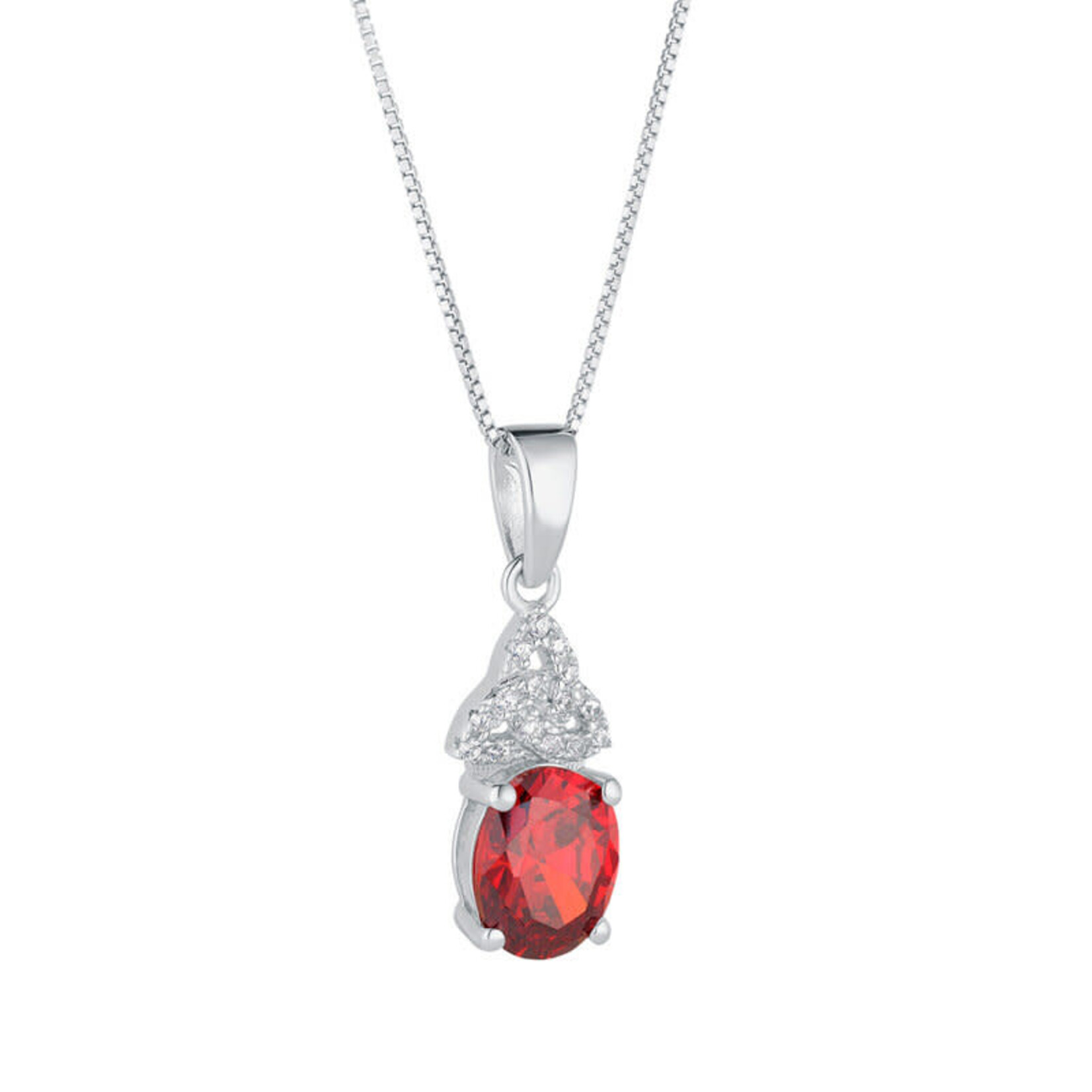 PENDANTS & NECKLACES SOLVAR STERLING & CRYSTAL TRINITY BIRTHSTONE PENDANT