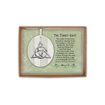 ORNAMENTS BOXED TRINITY ORNAMENT w/ CREAM RIBBON