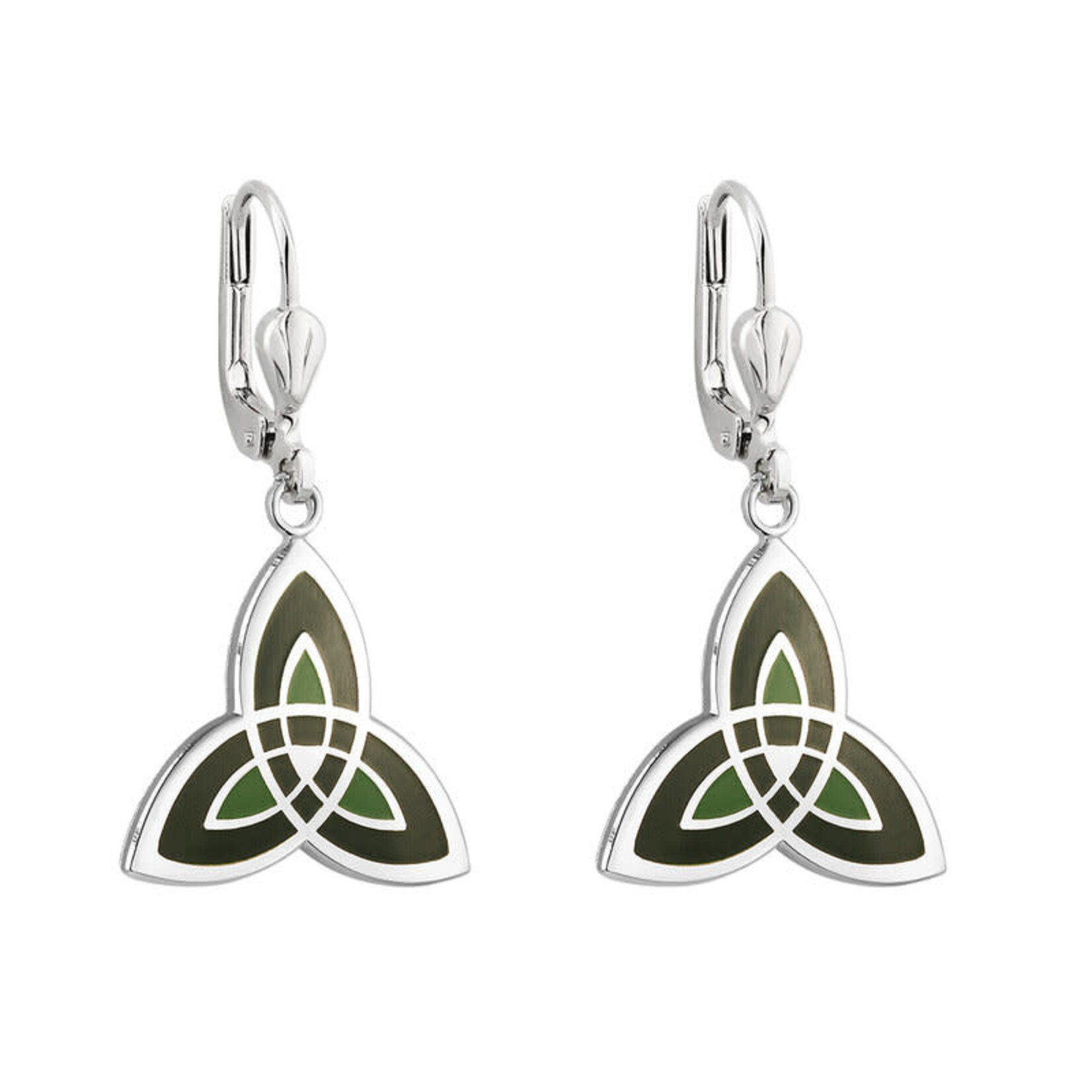 EARRINGS SOLVAR BOOK of KELLS GRN TRINITY EARRINGS