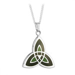 PENDANTS & NECKLACES SOLVAR BOOK of KELLS GRN TRINITY PENDANT