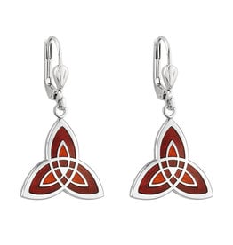 EARRINGS SOLVAR BOOK of KELLS RED TRINITY EARRINGS