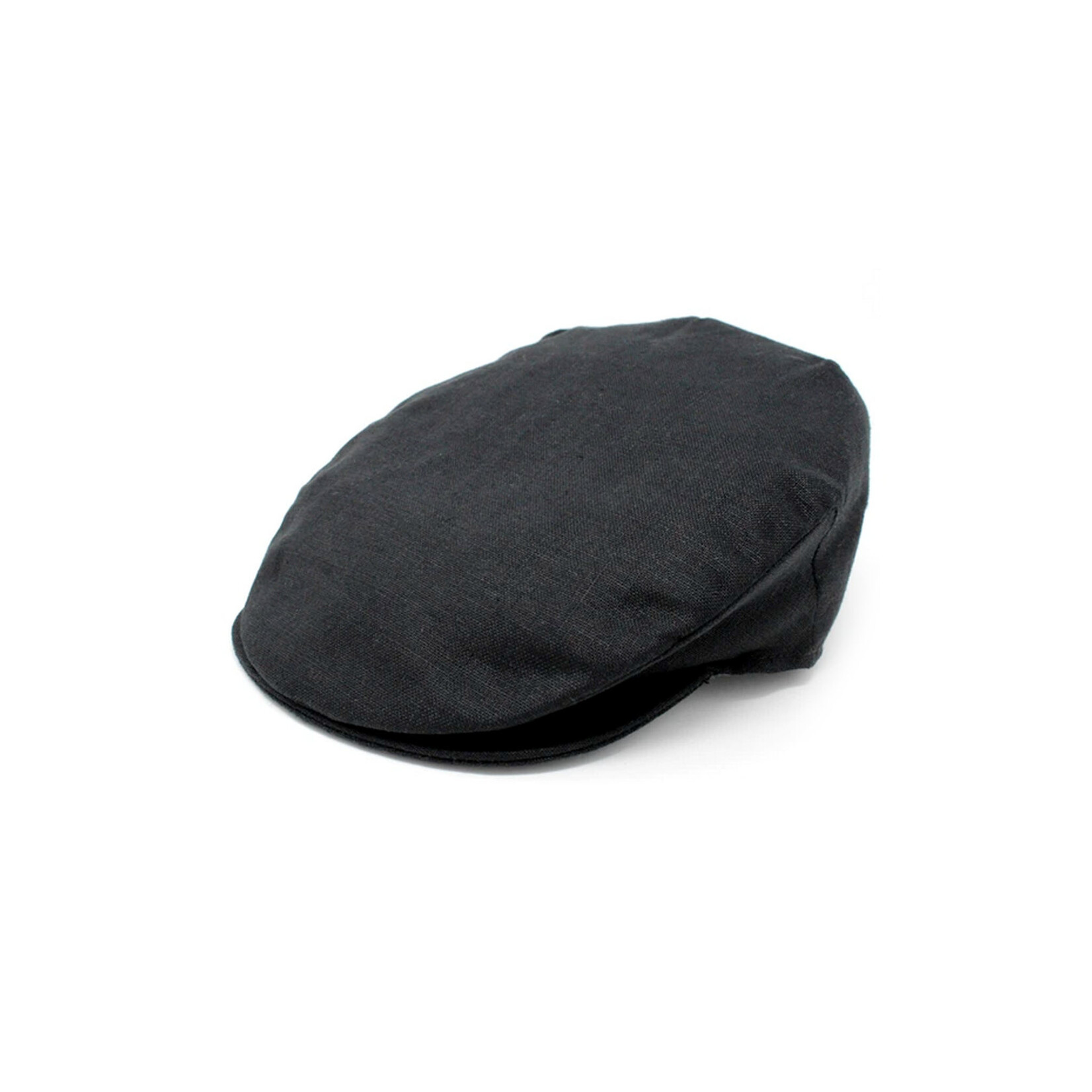 CAPS & HATS VINTAGE LINEN HANNA HAT - Black