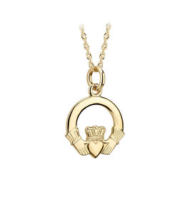PENDANTS & NECKLACES SOLVAR 10K SML CLADDAGH PENDANT