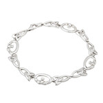 BRACELETS & BANGLES SOLVAR STERLING CLADDAGH & TRINITY BRACELET