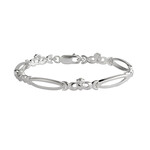 BRACELETS & BANGLES SOLVAR STERLING OPEN-LINK CLADDAGH BRACELET