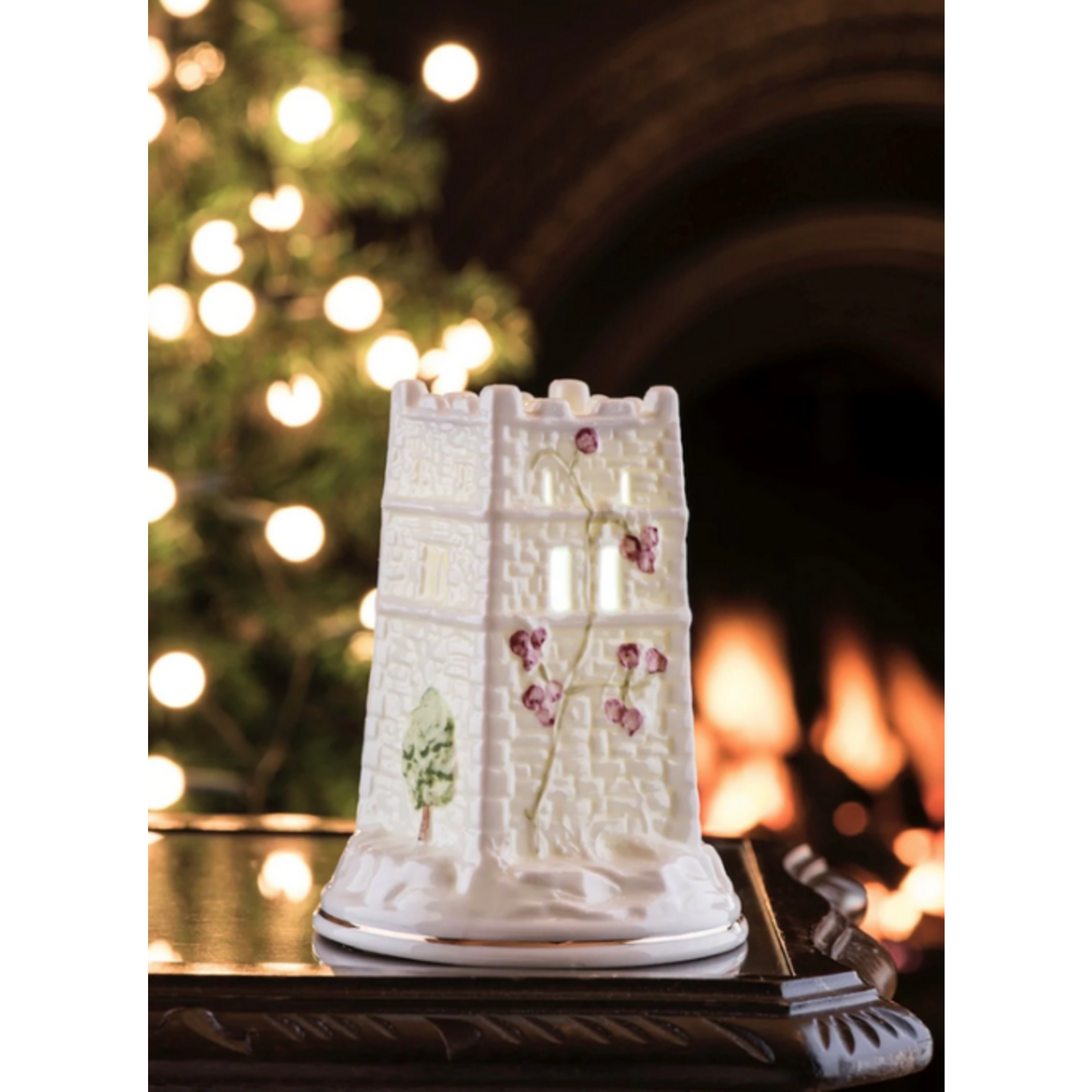 CANDLES & LIGHTING BELLEEK MONEA CASTLE LED VOTIVE - SIGNING PIECE