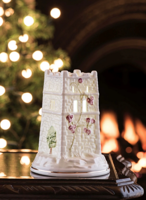 CANDLES & LIGHTING BELLEEK MONEA CASTLE LED VOTIVE - SIGNING PIECE