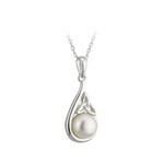 PENDANTS & NECKLACES SOLVAR STERLING & PEARL TRIN PENDANT