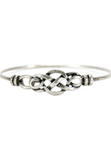 BRACELETS & BANGLES PEWTER FINISH CELTIC KNOT BANGLE