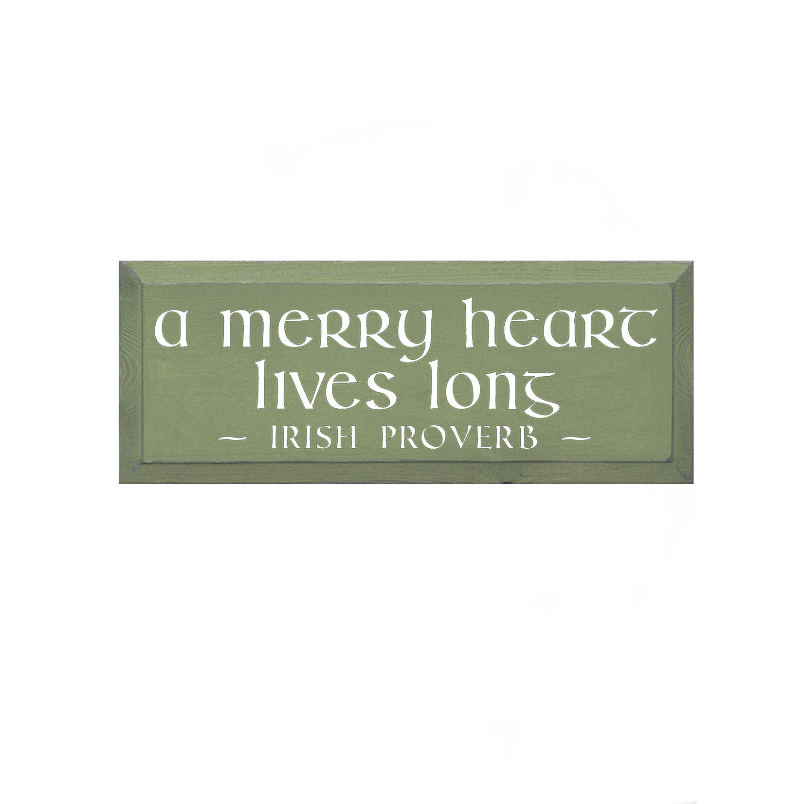 PLAQUES, SIGNS & POSTERS A MERRY HEART... IRISH WOOD SIGN