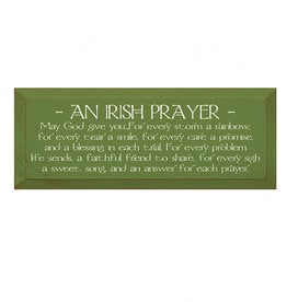 PLAQUES, SIGNS & POSTERS AN IRISH PRAYER SIGN