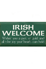 PLAQUES, SIGNS & POSTERS IRISH WELCOME WISH SIGN