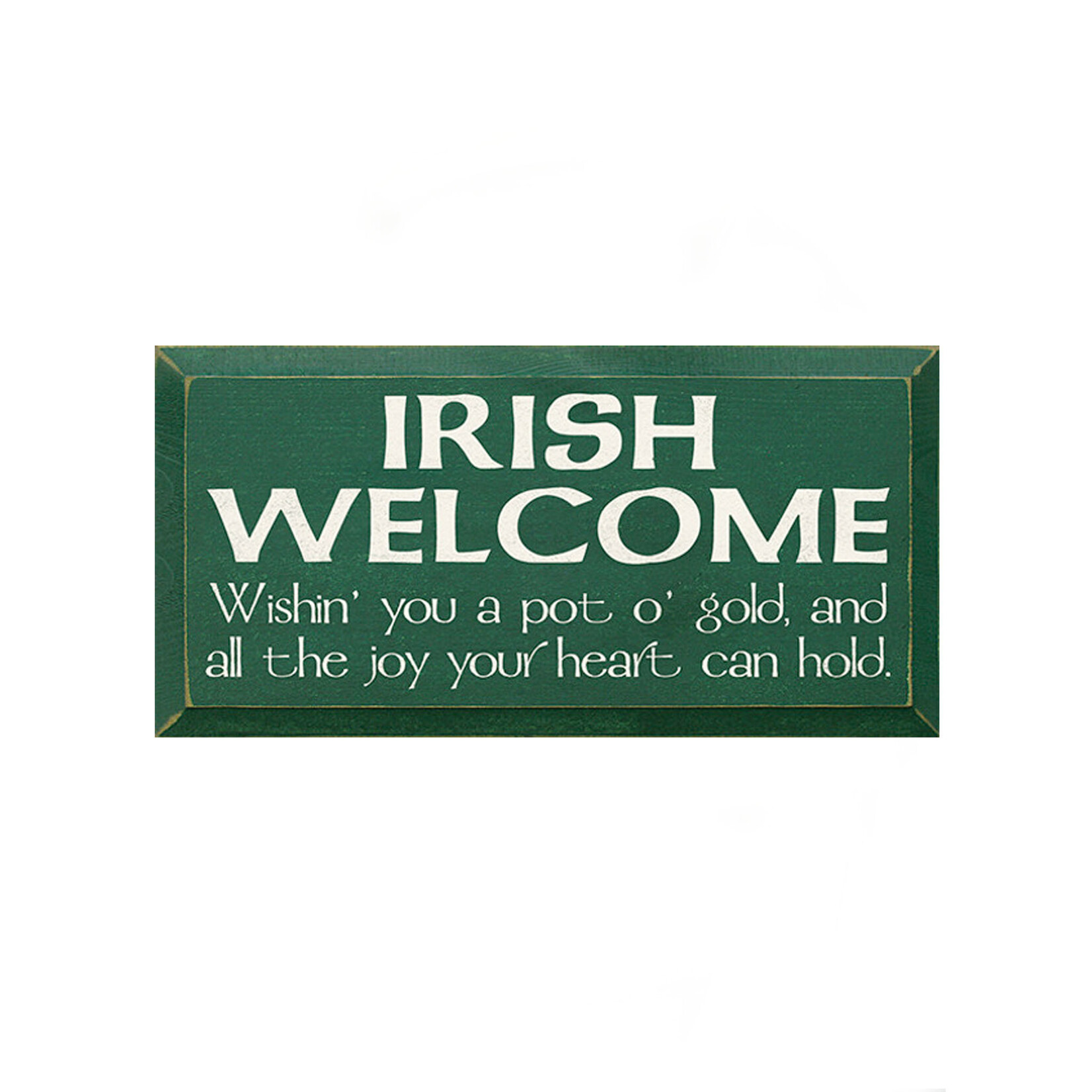 PLAQUES, SIGNS & POSTERS IRISH WELCOME WISH WOOD SIGN