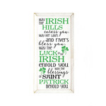PLAQUES, SIGNS & POSTERS 'MAY THE IRISH HILLS' WOOD SIGN