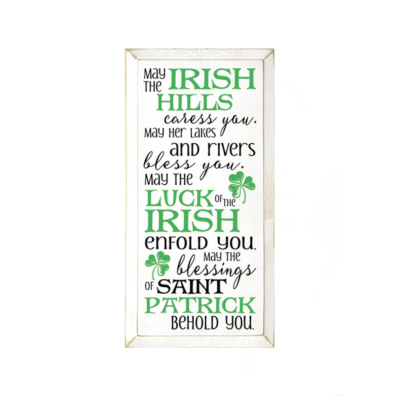 PLAQUES, SIGNS & POSTERS 'MAY THE IRISH HILLS' WOOD SIGN