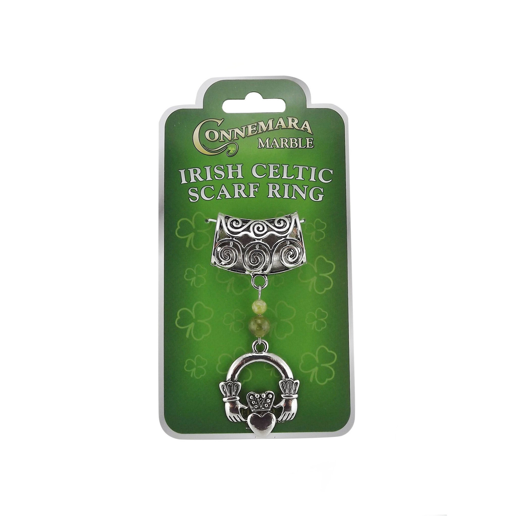 ACCESSORIES CONNEMARA MARBLE CLADDAGH SCARF RING