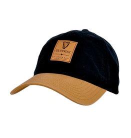 CAPS & HATS GUINNESS BLACK & CARAMEL BASEBALL CAP