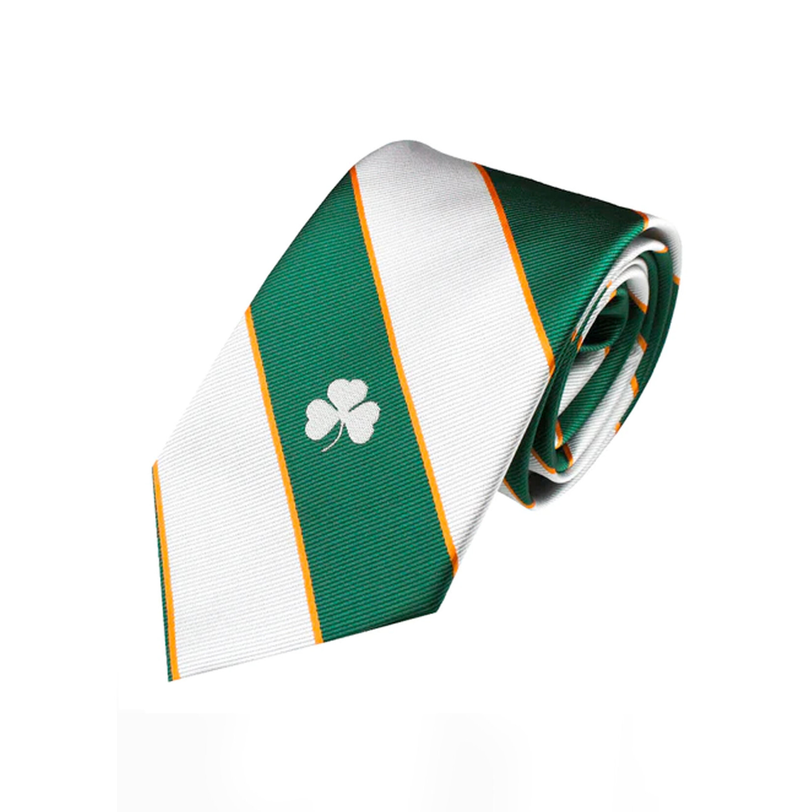 ACCESSORIES DONEGAL BAY NECK TIE - Irish Stripe Shamrock