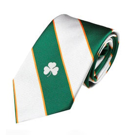 ACCESSORIES DONEGAL BAY TIE - Irish Stripe Shamrock