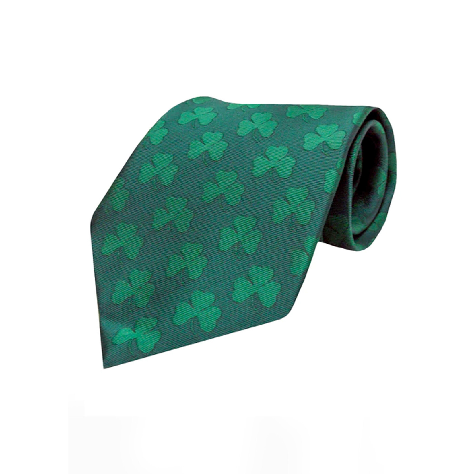 ACCESSORIES DONEGAL BAY NECK TIE - Irish Green ToT Shamrock