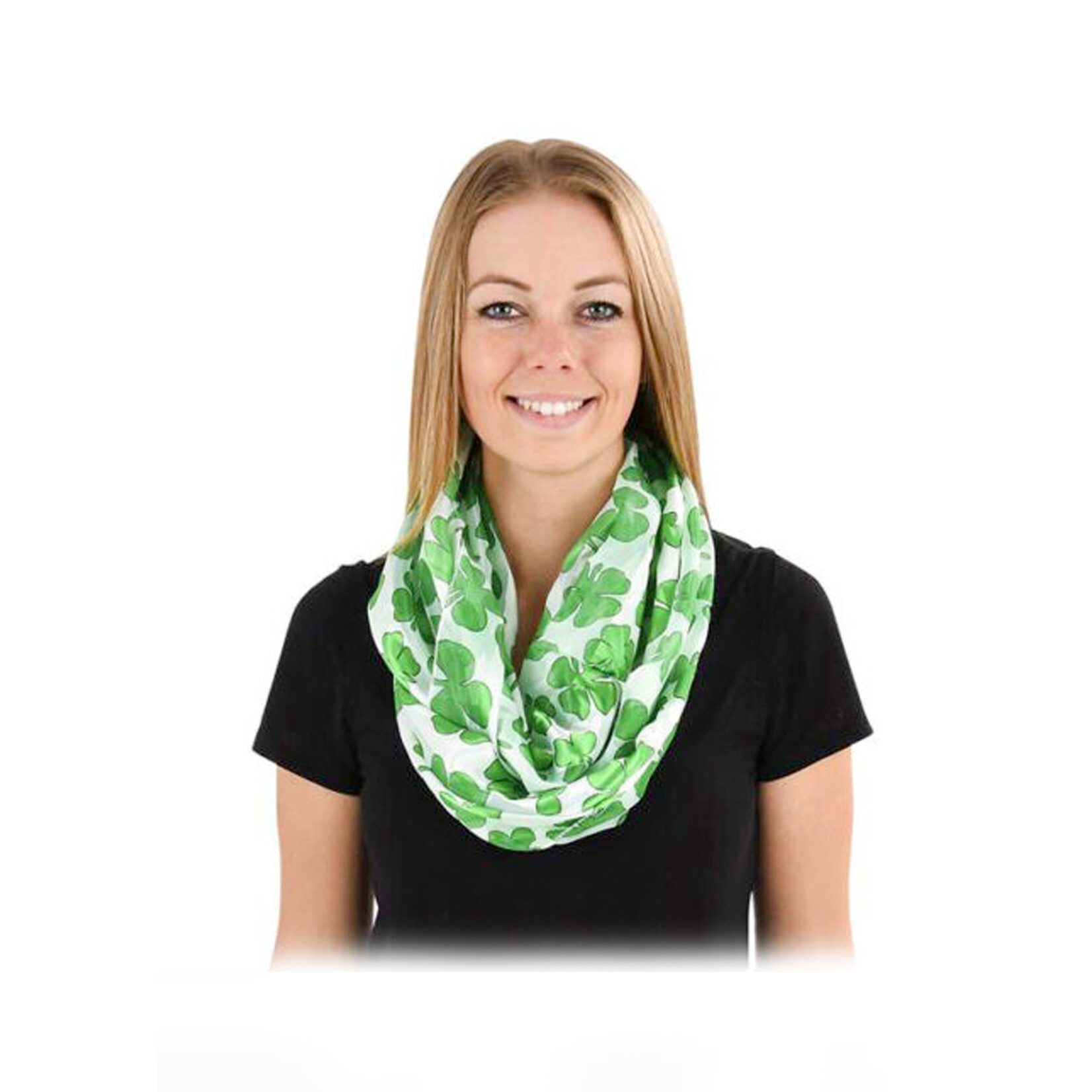 NOVELTY NOVELTY SHAM LOOP SCARF - White