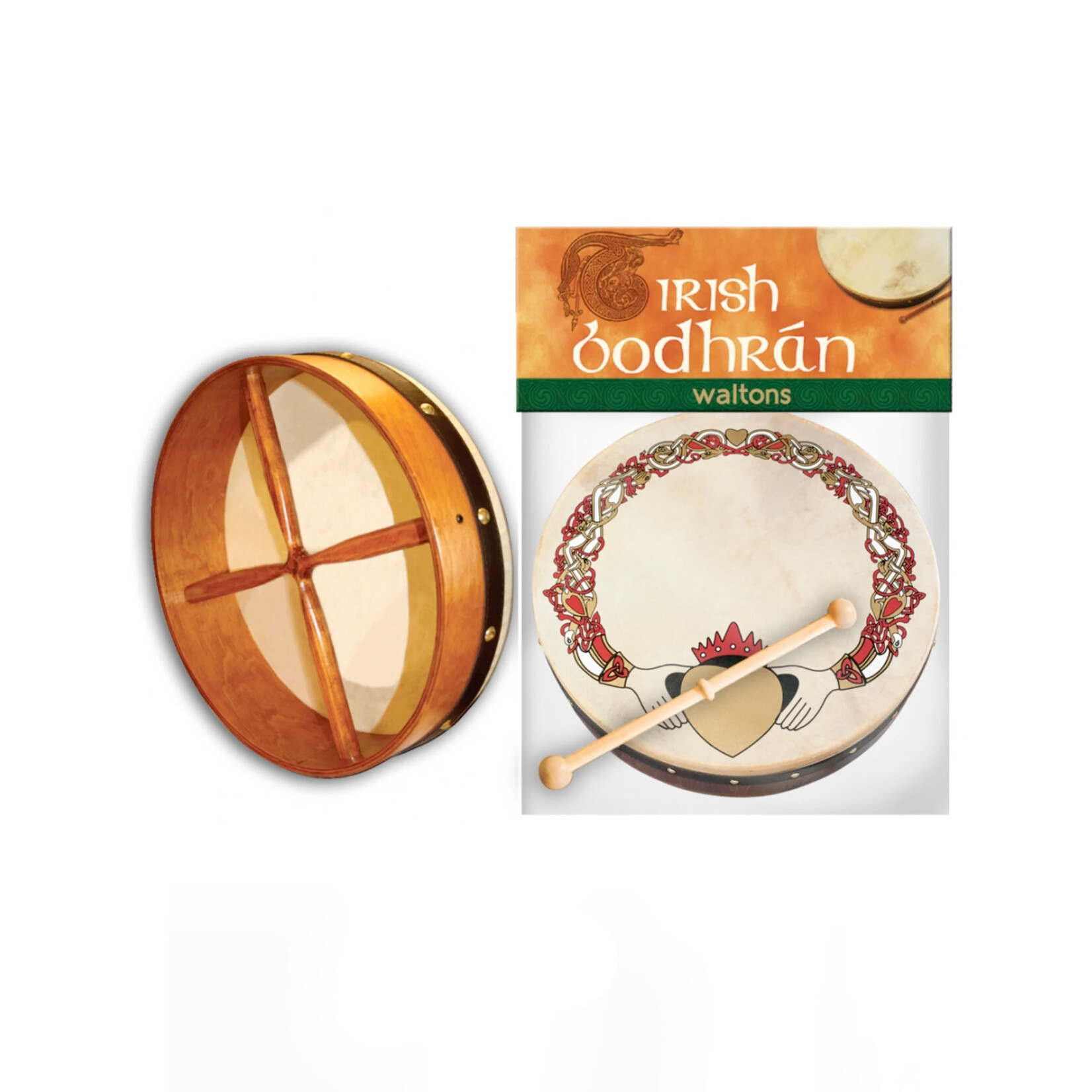 TRADITIONAL IRISH GIFTS WALTONS 8" BODHRAN