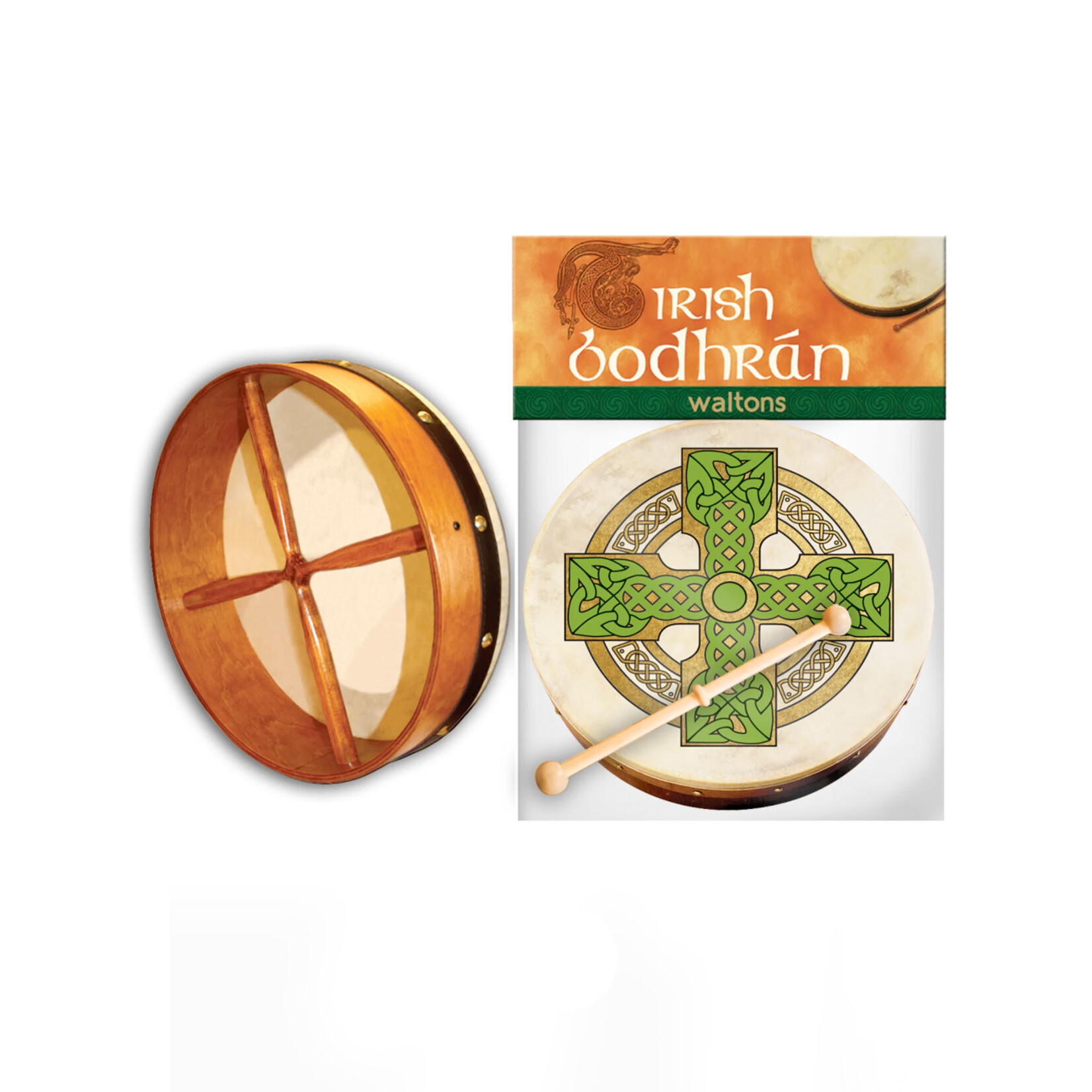 TRADITIONAL IRISH GIFTS WALTONS 8" BODHRAN