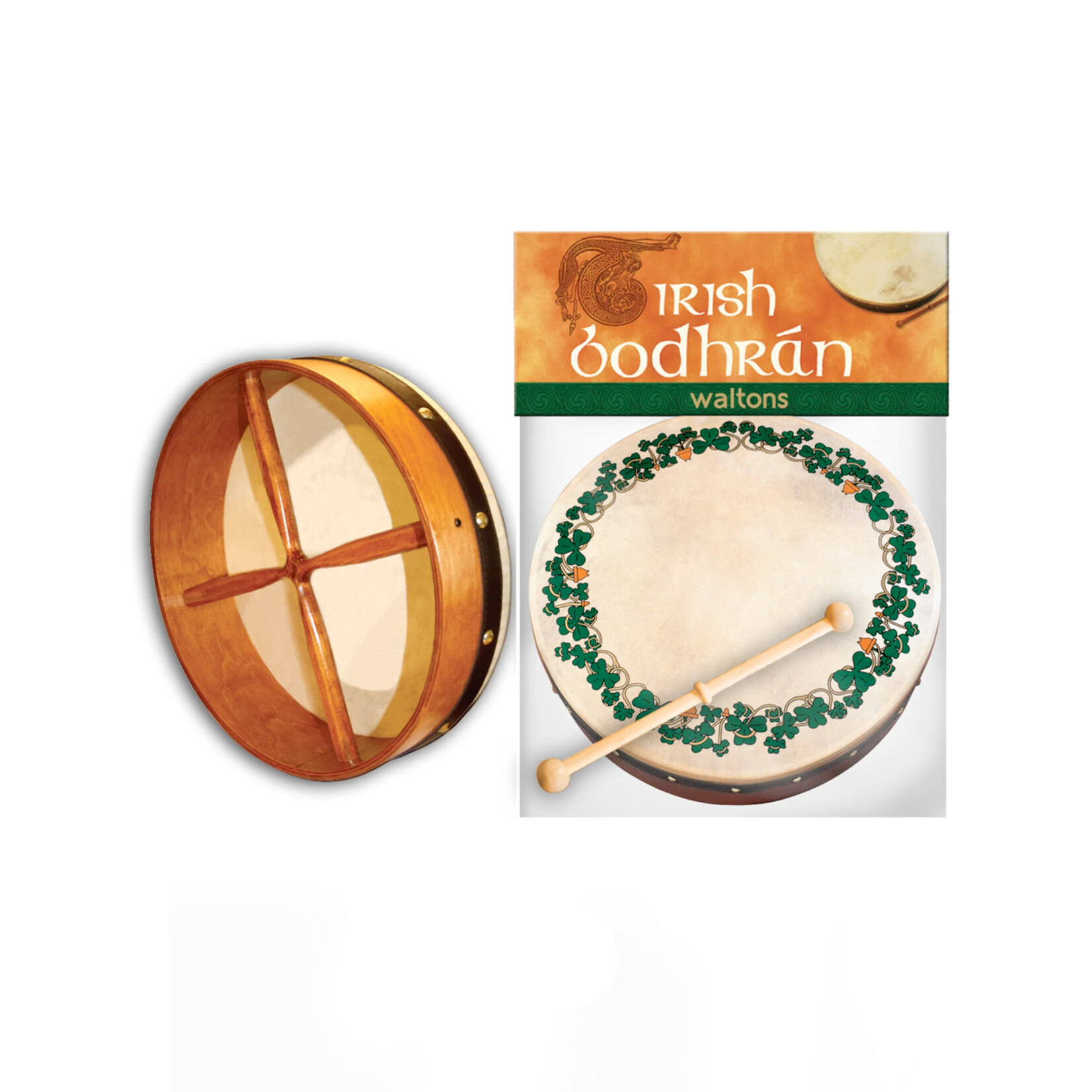 TRADITIONAL IRISH GIFTS WALTONS 8" BODHRAN