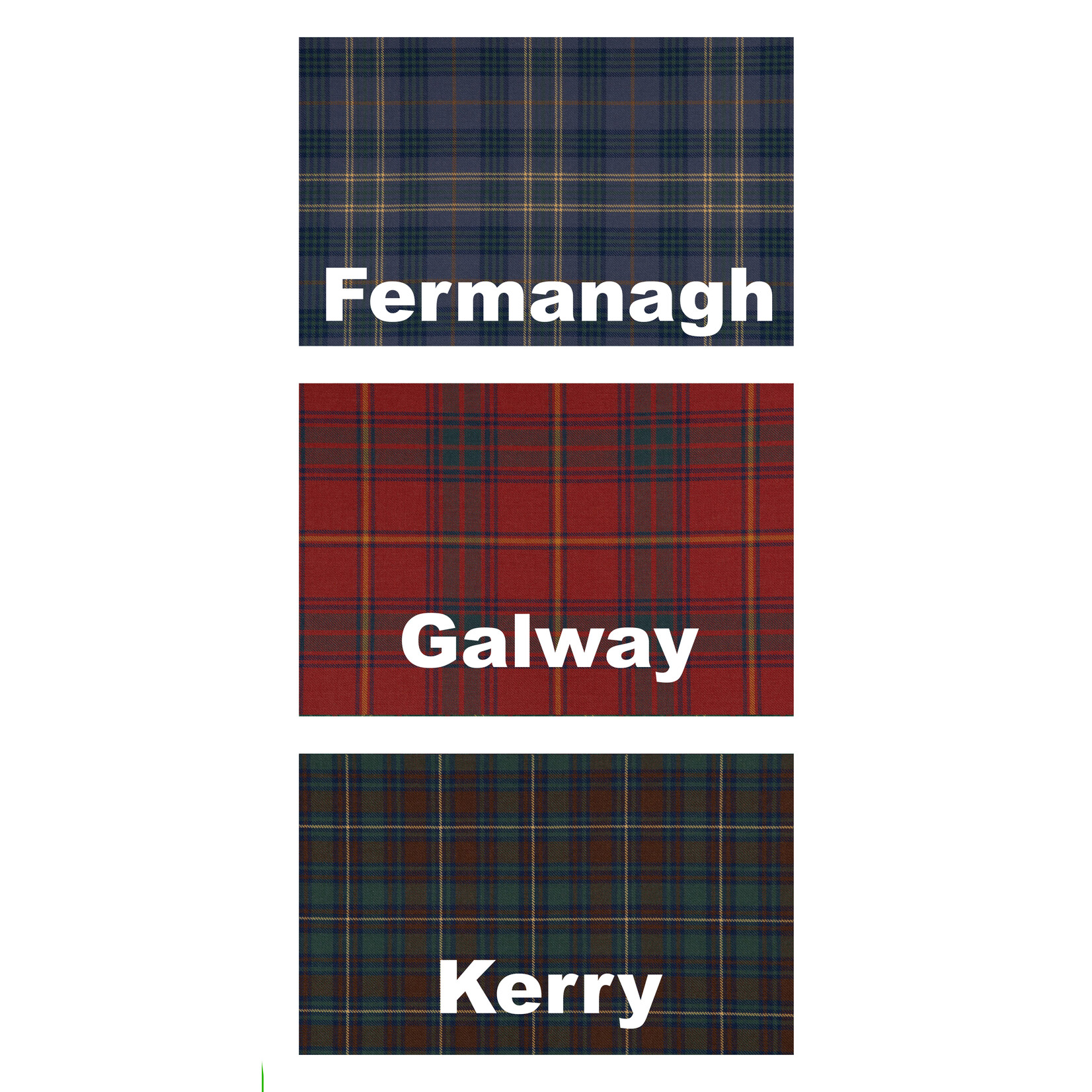 ACCESSORIES IRELAND COUNTY TARTANS - Lambswool Scarf