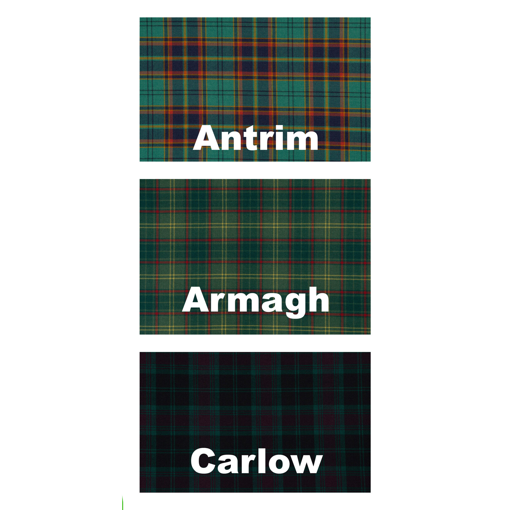 ACCESSORIES IRELAND COUNTY TARTANS - Lambswool Scarf