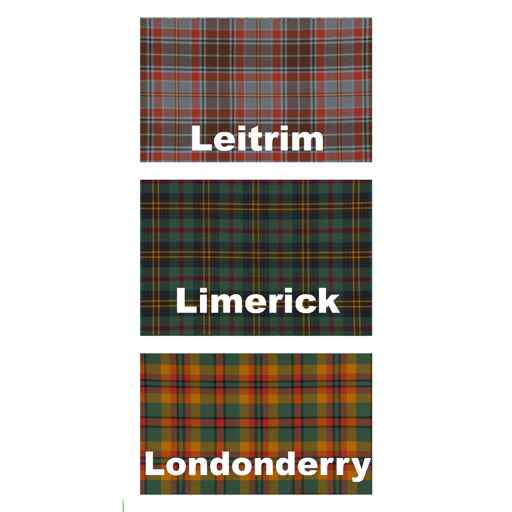 ACCESSORIES IRELAND COUNTY TARTANS - Lambswool Scarf