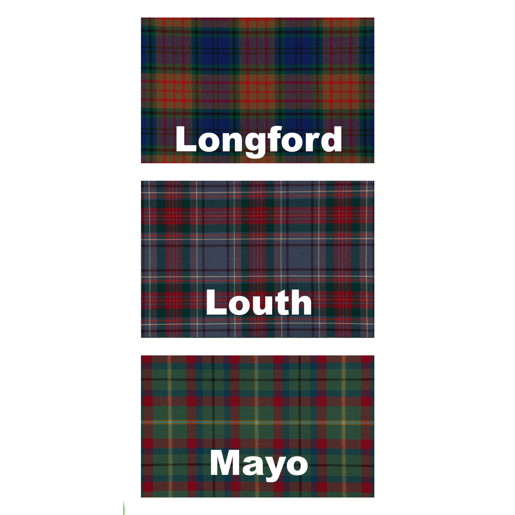 ACCESSORIES IRELAND COUNTY TARTANS - Lambswool Scarf