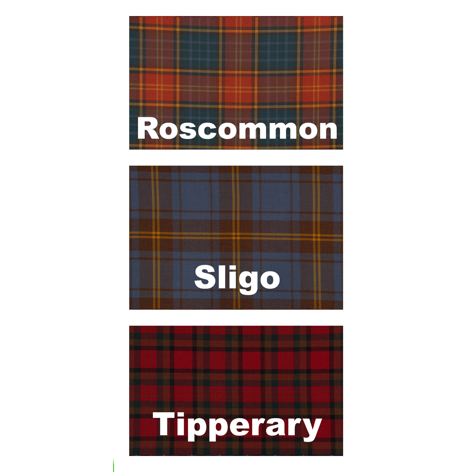 ACCESSORIES IRELAND COUNTY TARTANS - Lambswool Scarf