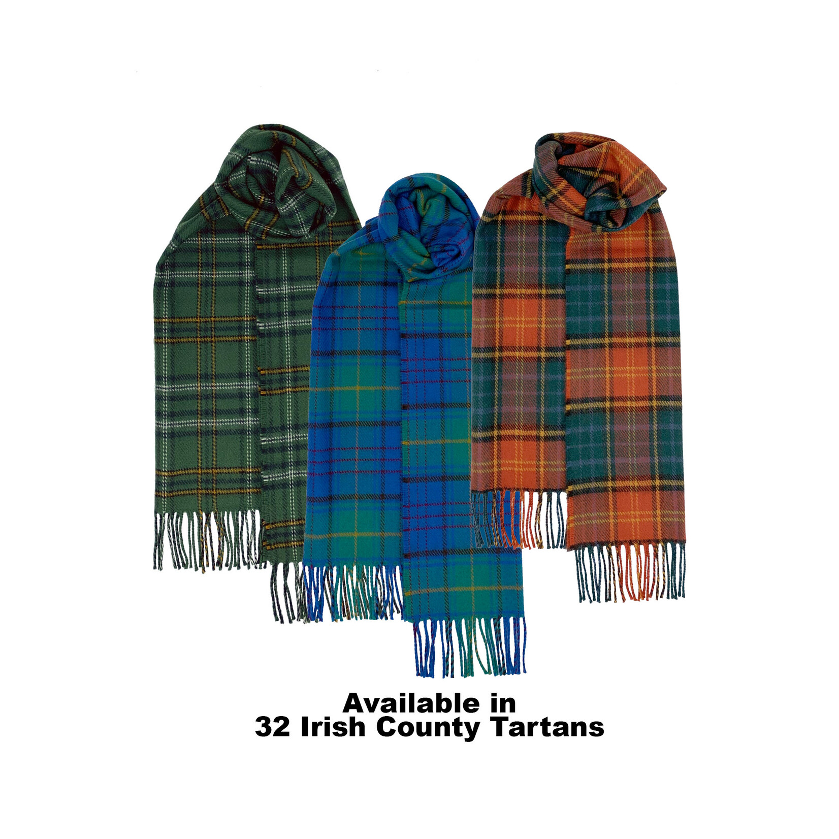 ACCESSORIES IRELAND COUNTY TARTANS - Lambswool Scarf