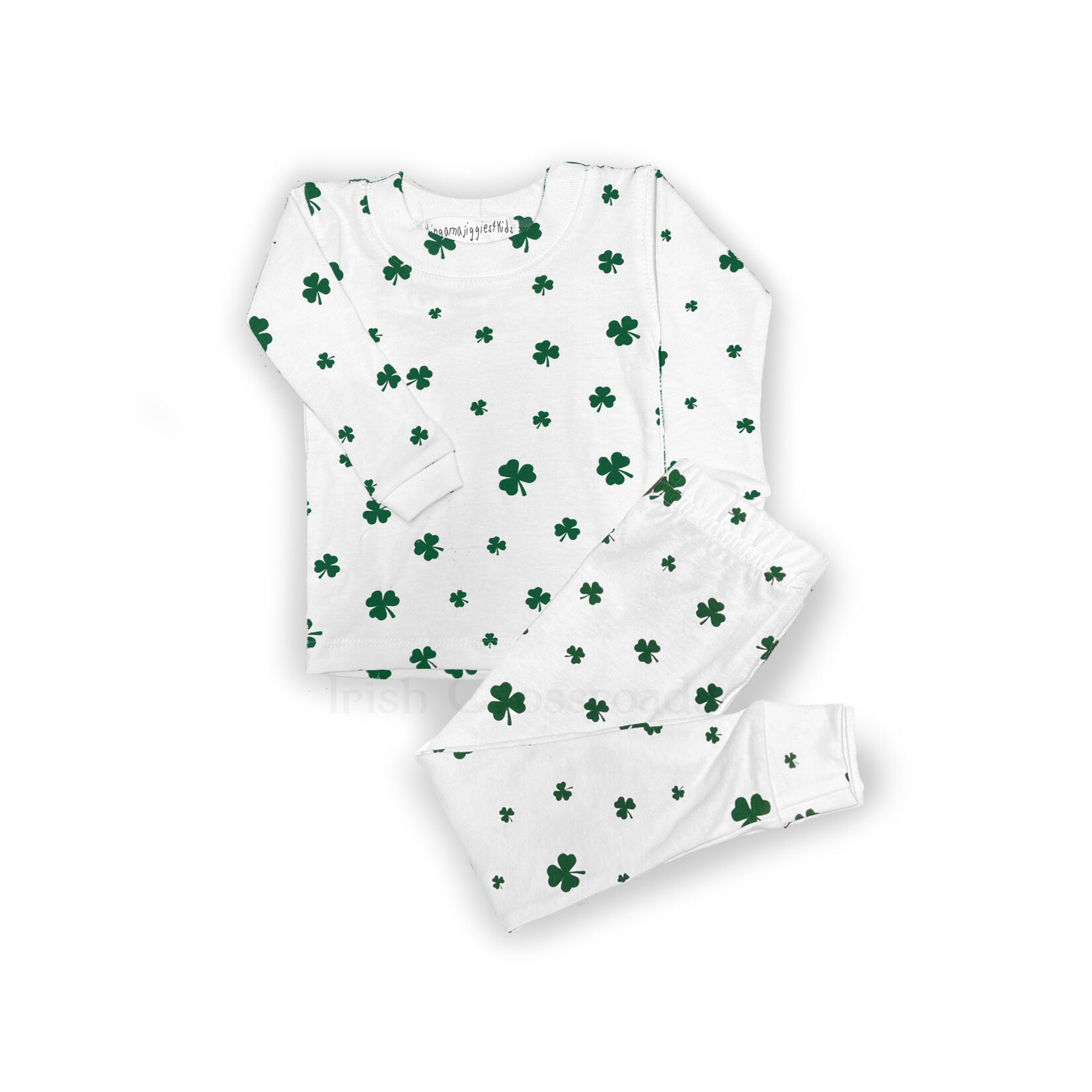 KIDS CLOTHES THINGAMAJIGGIE SHAMROCK PJS (2pc)