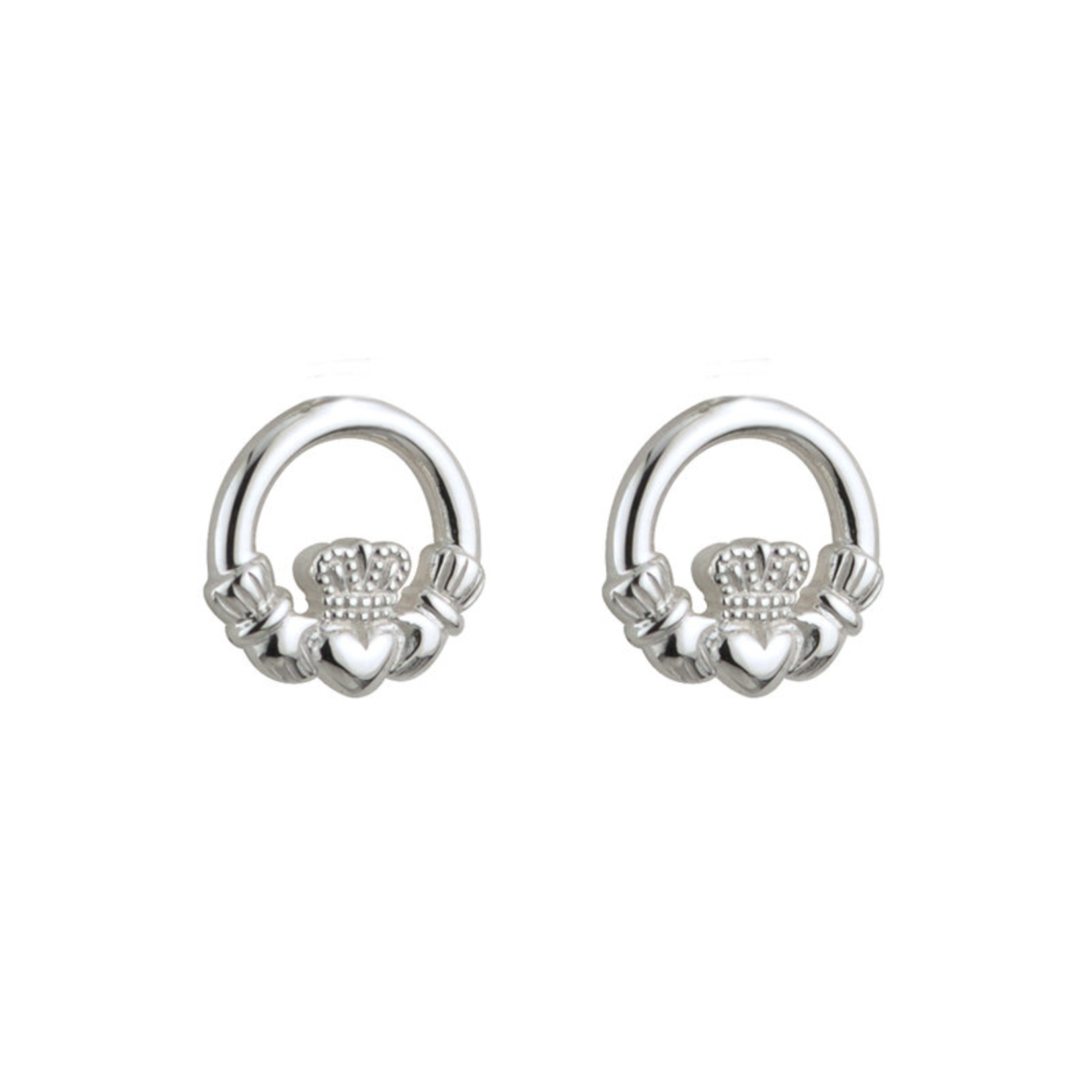 EARRINGS SOLVAR ‘LITTLE FAILTE’ STERLING CLADDAGH EARRINGS