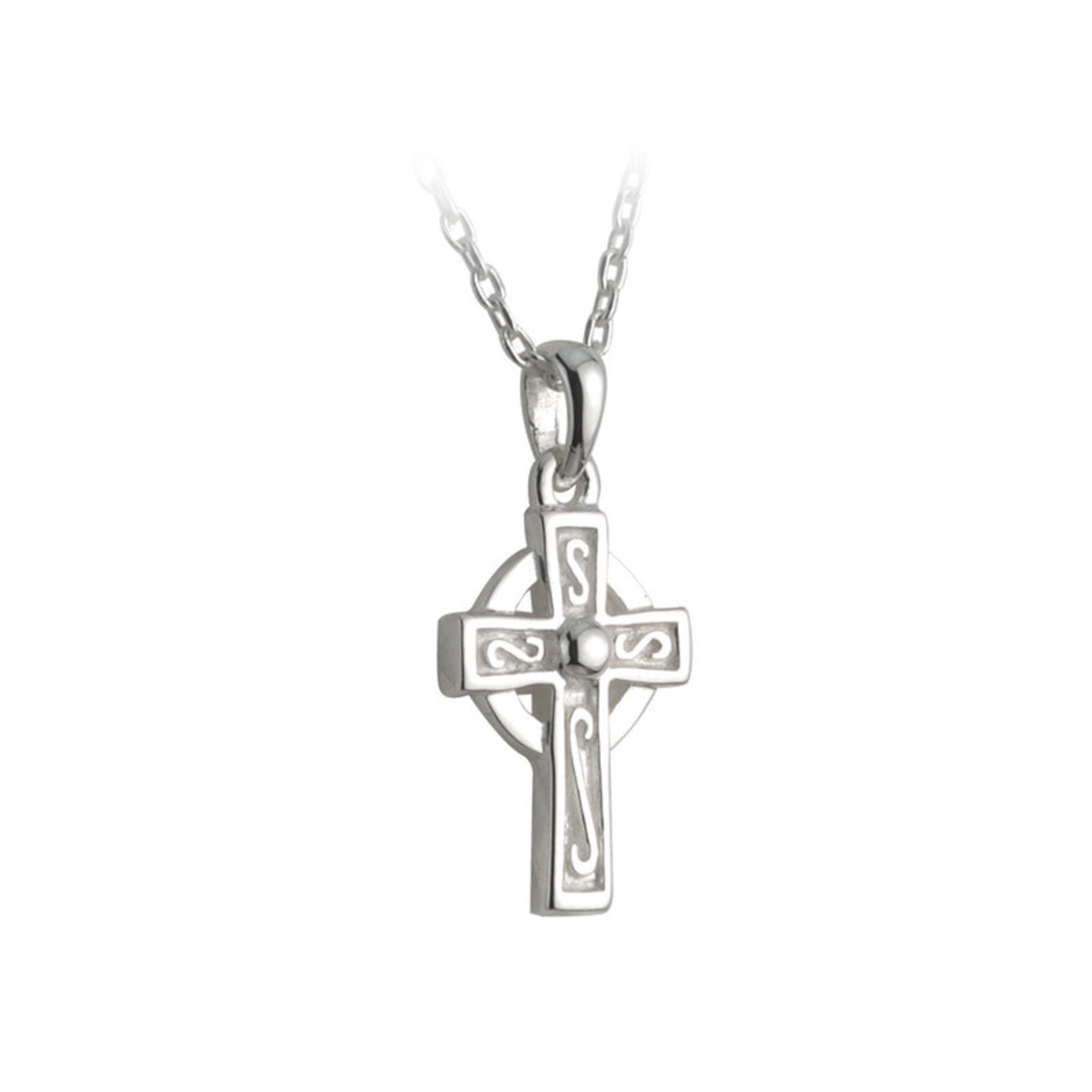 PENDANTS & NECKLACES SOLVAR ‘LITTLE FAILTE’ STERLING CELTIC CROSS PENDANT