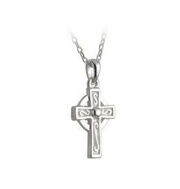 PENDANTS & NECKLACES SOLVAR ‘LITTLE FAILTE’ STERLING CELTIC CROSS PENDANT