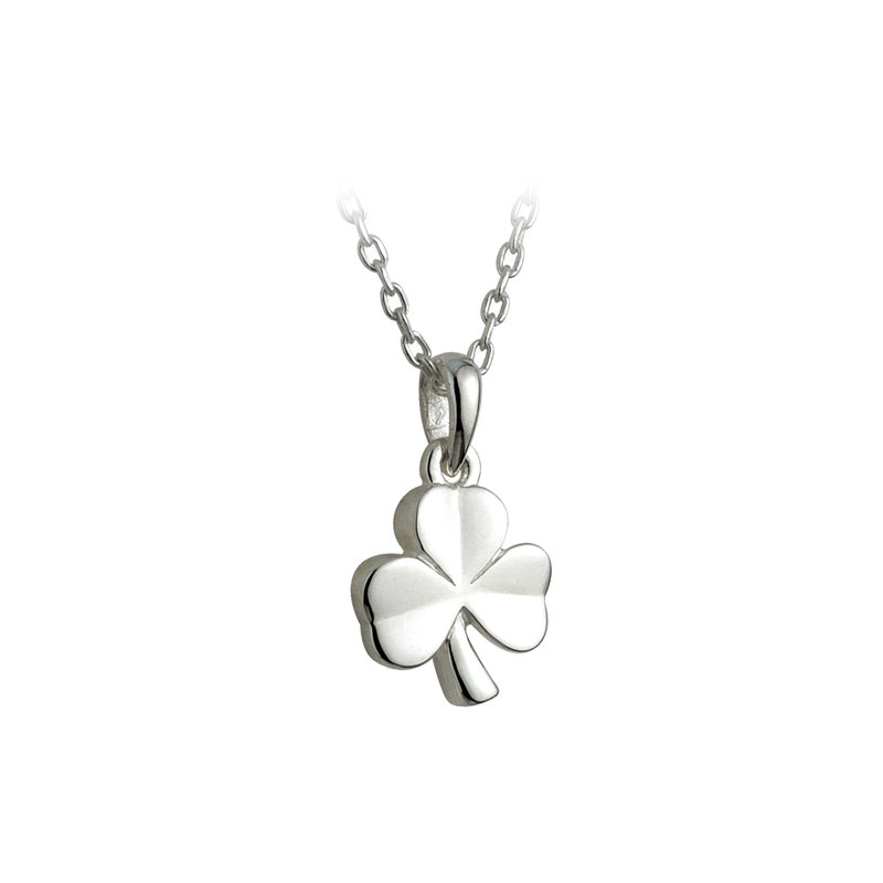 Tiny Four Leaf Clover Necklace - Sterling Silver