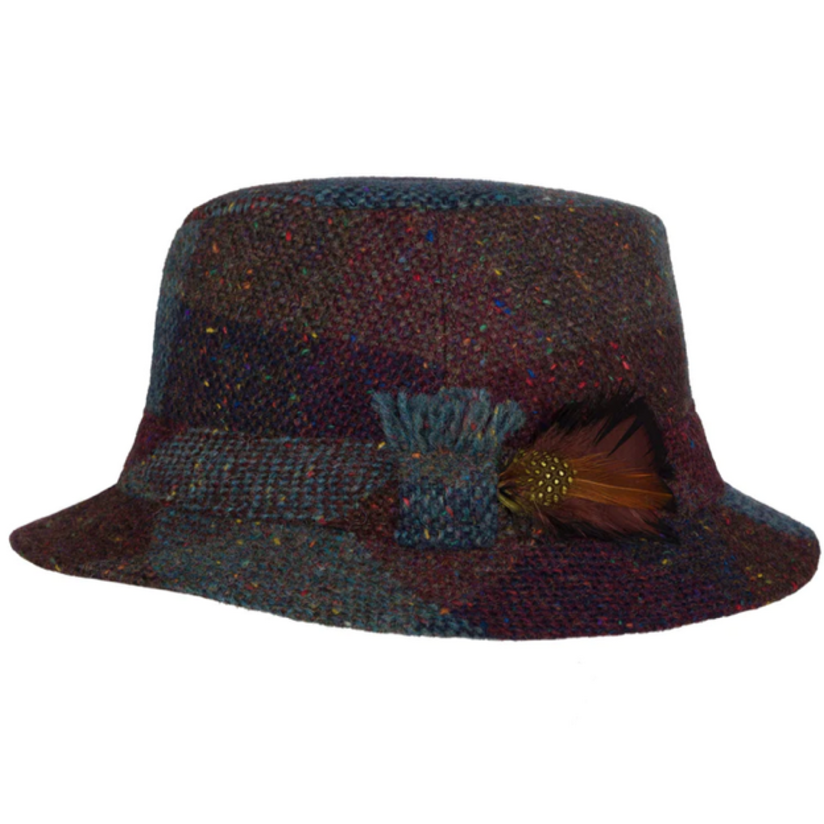 CAPS & HATS WALKING WOOL TWEED HANNA HAT - Autumnal Patchwork S&P