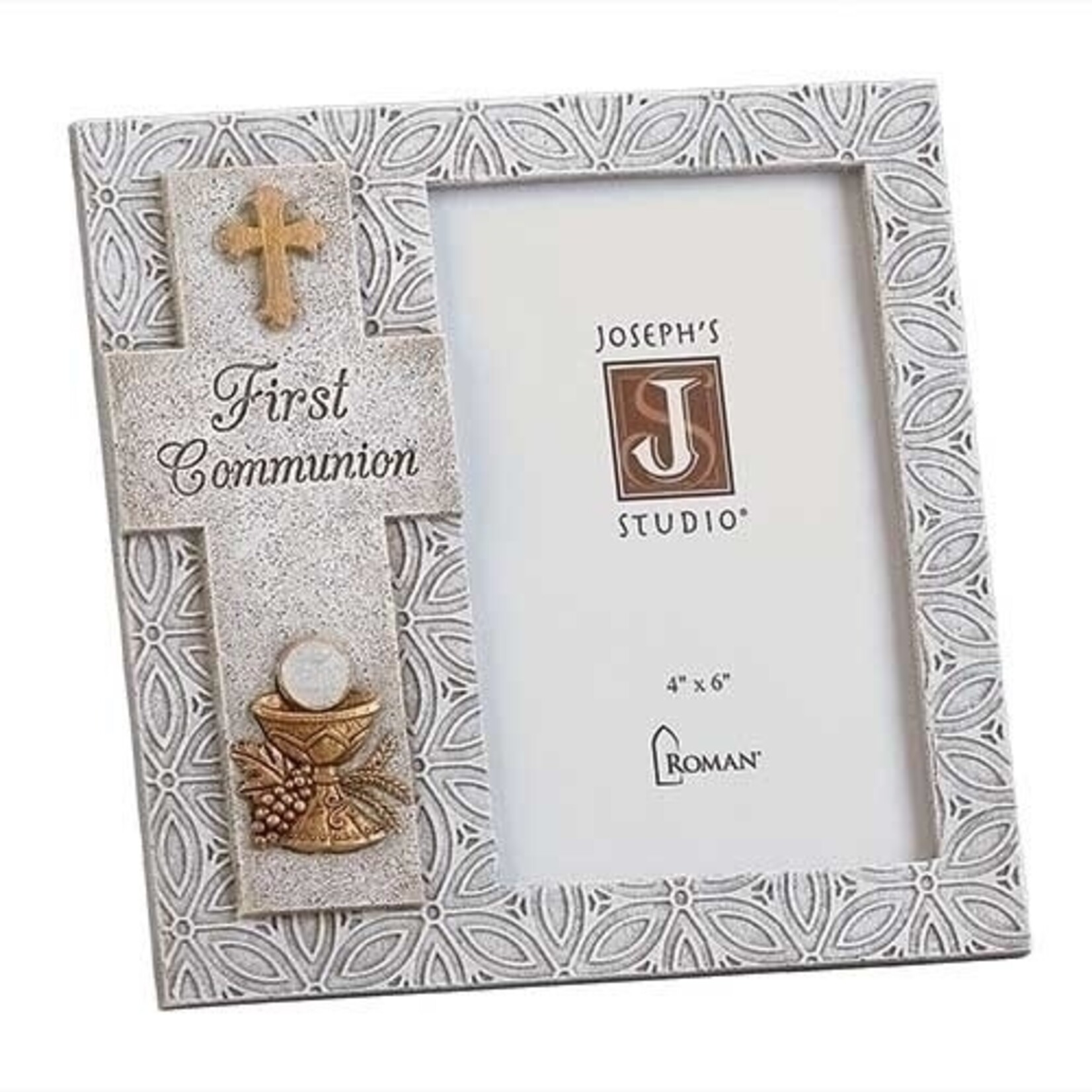 KIDS RELIGIOUS STONE-FINISH COMMUNION FRAME w CHALICE