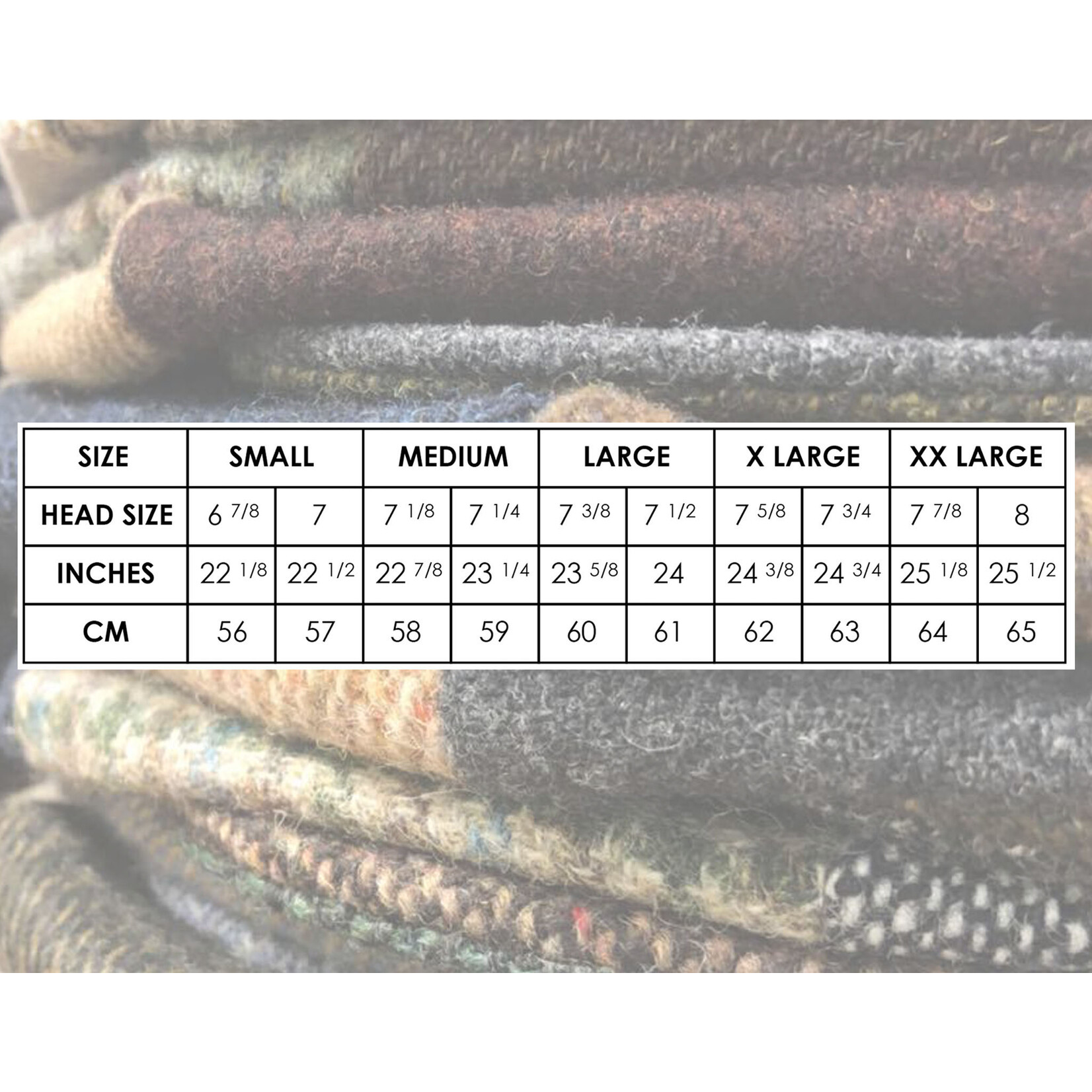 CAPS & HATS VINTAGE WOOL HANNA HAT - Harris Tweed Navy / Moss Green