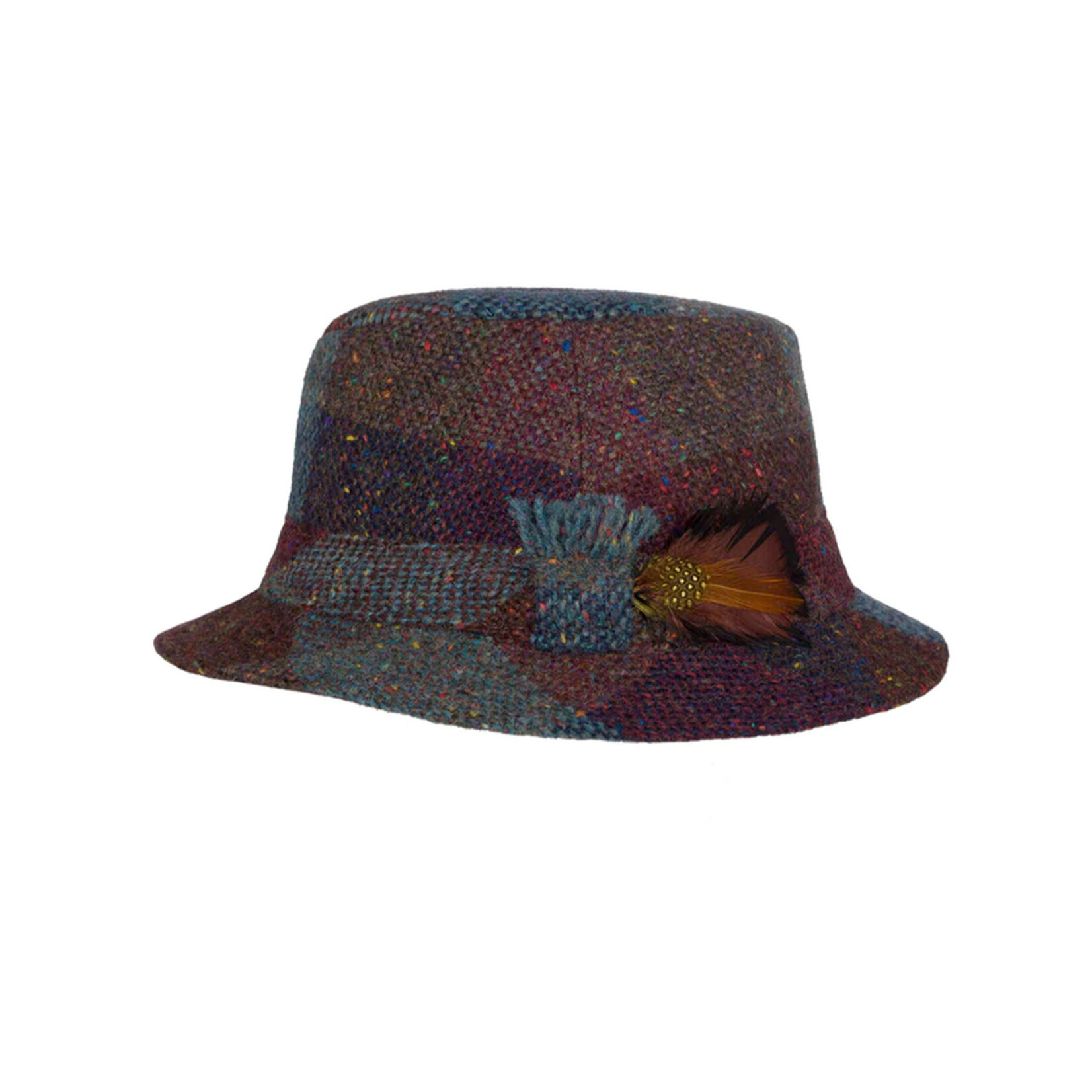 CAPS & HATS WALKING WOOL TWEED HANNA HAT - Autumnal Patchwork S&P
