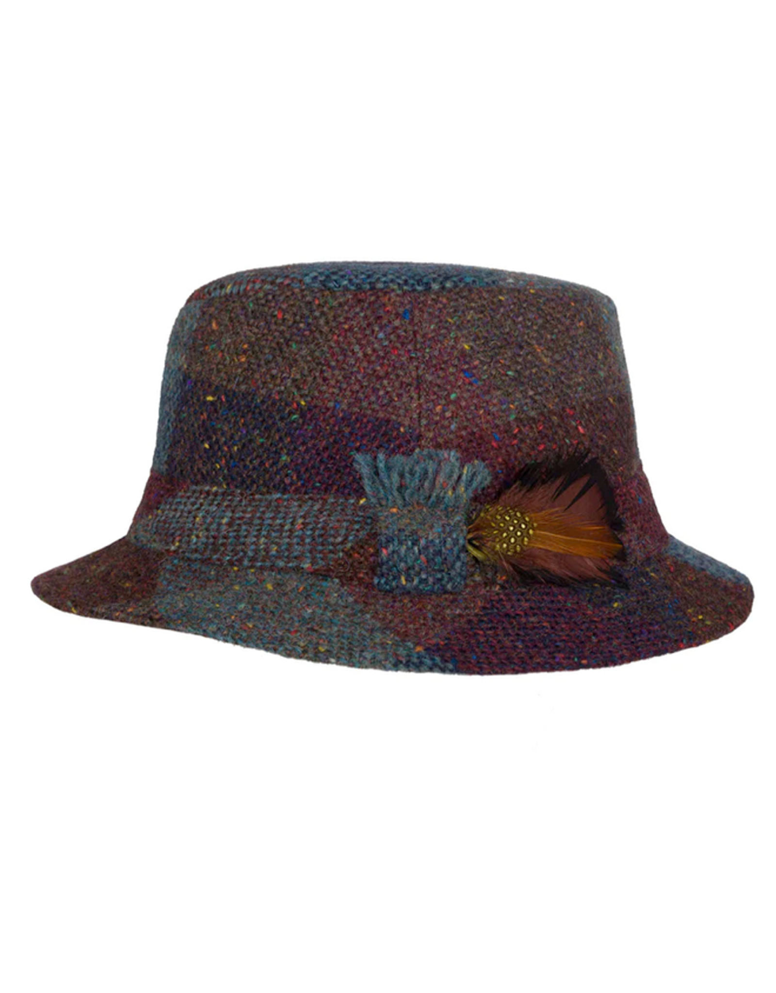 CAPS & HATS WALKING WOOL TWEED HANNA HAT - Autumnal Patchwork S&P