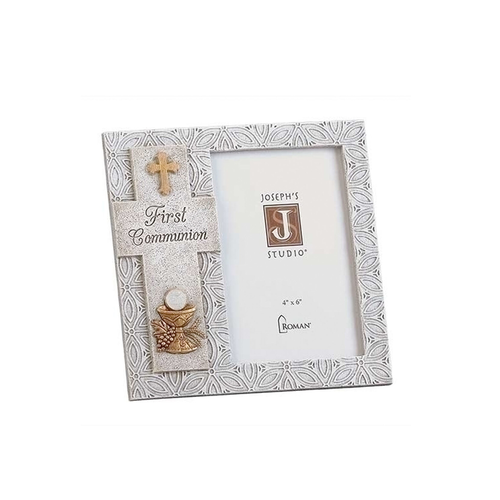 KIDS RELIGIOUS STONE-FINISH COMMUNION FRAME w CHALICE