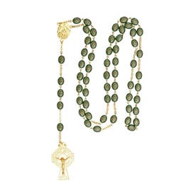 ROSARIES & JEWELRY GOLD TONE CELTIC ROSARY