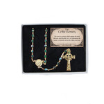 ROSARIES & JEWELRY GREEN IRISH ROSARY BOX SET