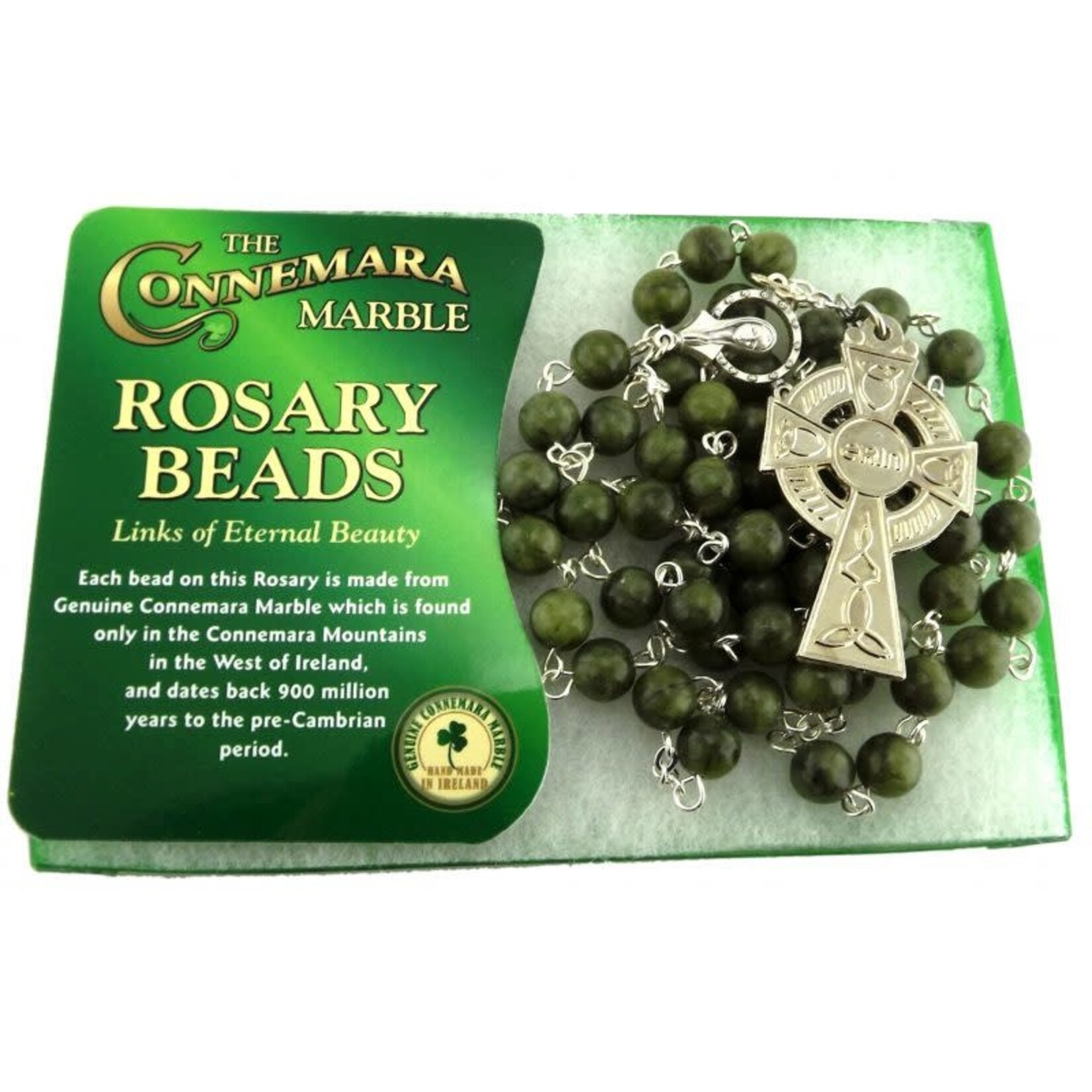 ROSARIES & JEWELRY CONNEMARA ROUND BEAD CELTIC ROSARY