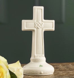 RELIGIOUS BELLEEK LOVE KNOT CROSS